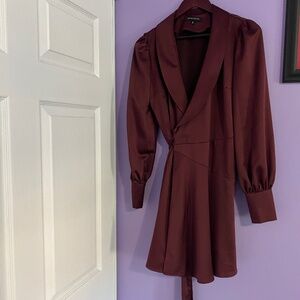 Dynamite Plum Satin Dress M
